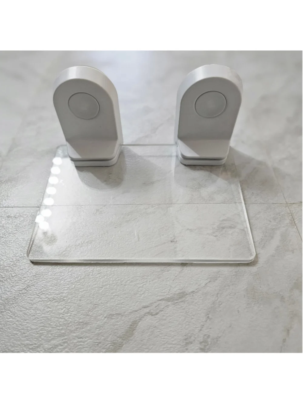 2 Clear Acrylic Window Plant Shelves Suction Cup Sticky Mount 5 lb Each No Drill